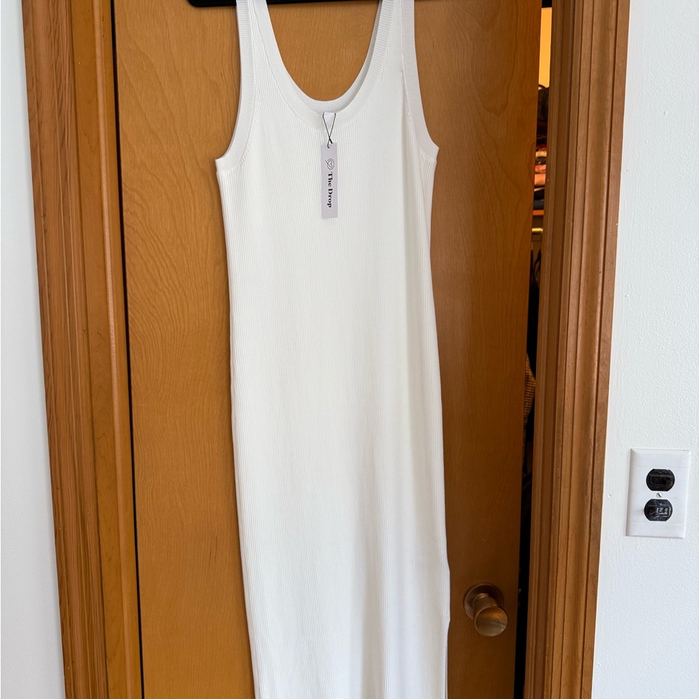 White Ribbed Tank Dress from Amazon The Drop